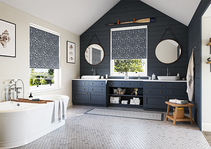 Under the Sea, Deep Blue - Roller Blind - Image 7
